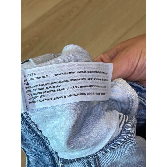 NWT Hollister ultra high rise jeans dad 35W/33L colorblock - Picture 3 of 5